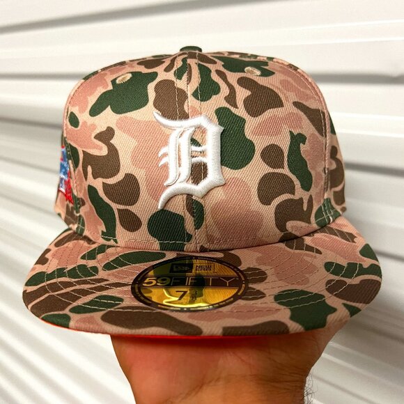 Detroit Tigers MLB Duck Camo World Series Fitted Hat - New - Picture 1 of 4
